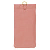 Amazing Grace Cream and Coral Floral Faux Leather Double Eyeglass Case