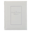 White Faux Leather Hardcover Family Heritage Bible