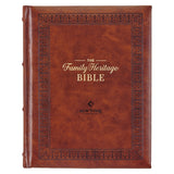 Brown Faux Leather Family Heritage Bible