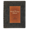 Two-tone Brown Faux Leather Family Heritage Bible