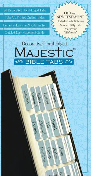 Black and Red Old and New Testament Bible Indexing Tabs