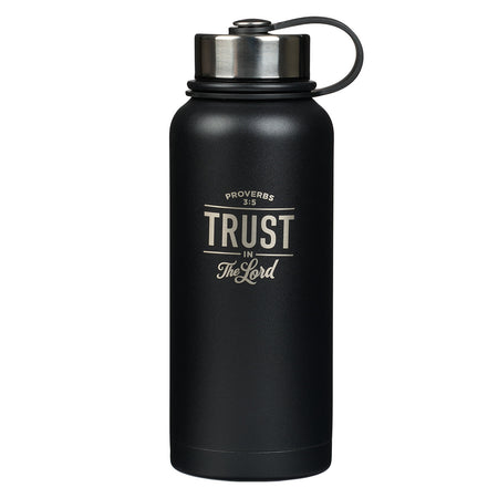 Plastic Water Bottle - The Plans in Black Jeremiah 29:11