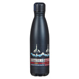 Be Strong and Courageous Blue Space Stainless Steel Water Bottle - Joshua 1:9