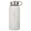 Amazing Grace White Crown of Thorns Stainless Steel Water Bottle - KI Gifts Christian Supplies
