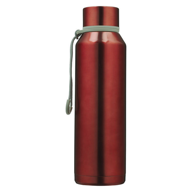 Trust Metallic Pomegranate Red Stainless Steel Water Bottle - Proverbs 3:5