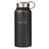 Man of God Matte Black Stainless Steel Water Bottle - KI Gifts Christian Supplies