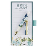 Be Joyful in Hope Magnetic Notepad and Pen Gift Set - Romans 12:12