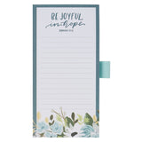 Be Joyful in Hope Magnetic Notepad and Pen Gift Set - Romans 12:12