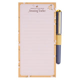 Amazing Teacher Blossom and Bees Notepad and Pen Gift Set