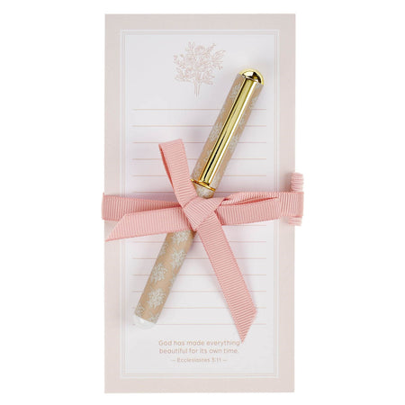 Blessed Magnetic Notepad and Pen Gift Set - Proverbs 31:28