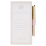Everything Beautiful Blush Taupe Magnetic Notepad and Pen Gift Set - Ecclesiastes 3:11