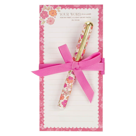 Blessed Magnetic Notepad and Pen Gift Set - Proverbs 31:28