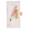Amazing Grace Pink Floral Magnetic Notepad and Pen Gift Set