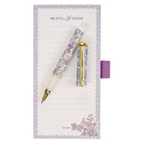 Be Still and Know Purple Trio Magnetic Notepad and Pen Gift Set - Psalm 46:10