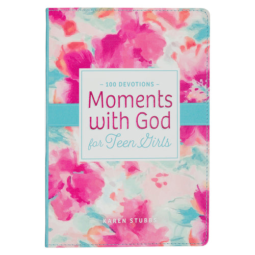 Moments with God for Teen Girls Pink Floral Gift Book