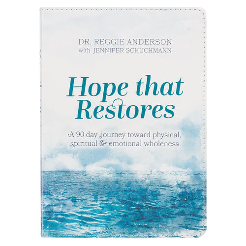 Hope that Restores White Faux Leather Devotional - KI Gifts Christian Supplies