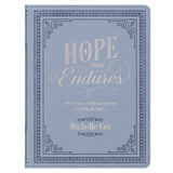 Hope That Endures Blue Faux Leather Devotional - KI Gifts Christian Supplies