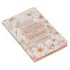 52 Prayers of Blessing for Women White Floral Faux Leather Prayer Book