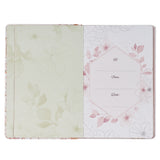 52 Prayers of Blessing for Women White Floral Faux Leather Prayer Book