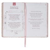 52 Prayers of Blessing for Women White Floral Faux Leather Prayer Book