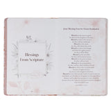 52 Prayers of Blessing for Women White Floral Faux Leather Prayer Book