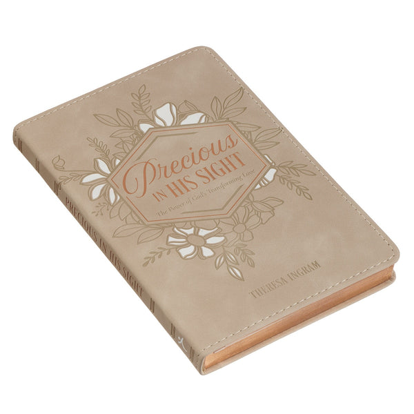 Precious in His Sight Taupe Faux Leather Gift Book