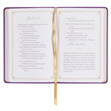 Praying the Psalms Purple Faux Leather Prayer Book