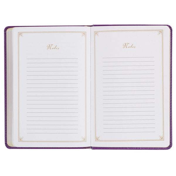 Praying the Psalms Purple Faux Leather Prayer Book