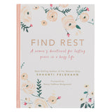 Legacy of Leaders Gray Faux Leather DevotionalFind Rest Pink Floral Hardcover Devotional