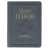 Legacy of Leaders Gray Faux Leather Devotional - KI Gifts Christian Supplies