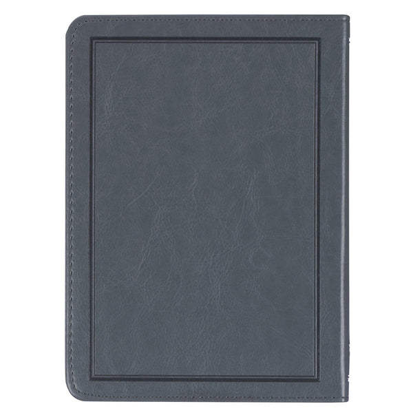 Legacy of Leaders Gray Faux Leather Devotional