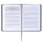 Legacy of Leaders Gray Faux Leather Devotional