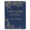 Find Hope Blue Faux Leather Devotional - KI Gifts Christian Supplies