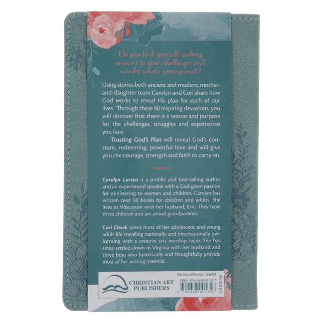 Trusting in God's Plan Teal Faux Leather 90-Day Devotional