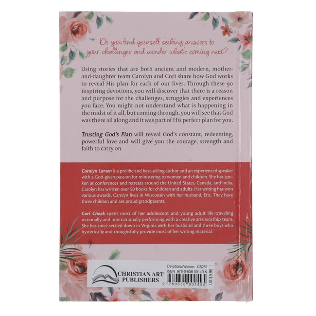 Trusting in God's Plan Pink Hardcover 90-Day Devotional