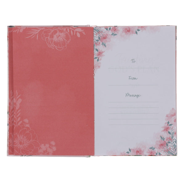 Trusting in God's Plan Pink Hardcover 90-Day Devotional