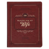 199 Prayers for My Wife Saddle Tan Faux Leather Prayer and Journaling Guide - KI Gifts Christian Supplies