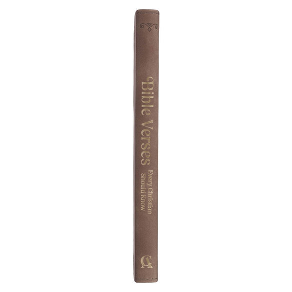 Bible Verses Every Christian Should Know Brown Faux Leather Devotional
