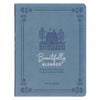 Beautifully Blended Blue Faux Leather Daily Devotional for Couples