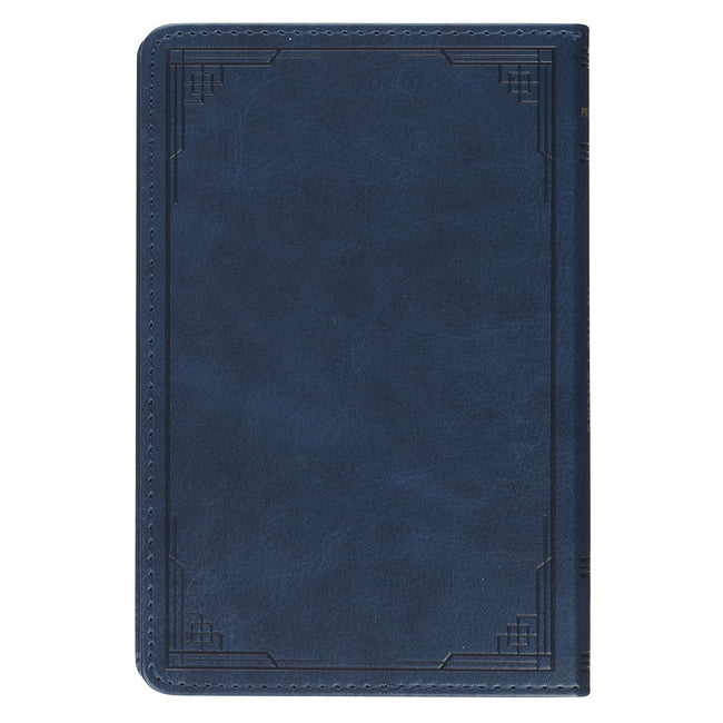 Finding Peace in the Psalms Navy Blue Faux Leather Daily Devotional