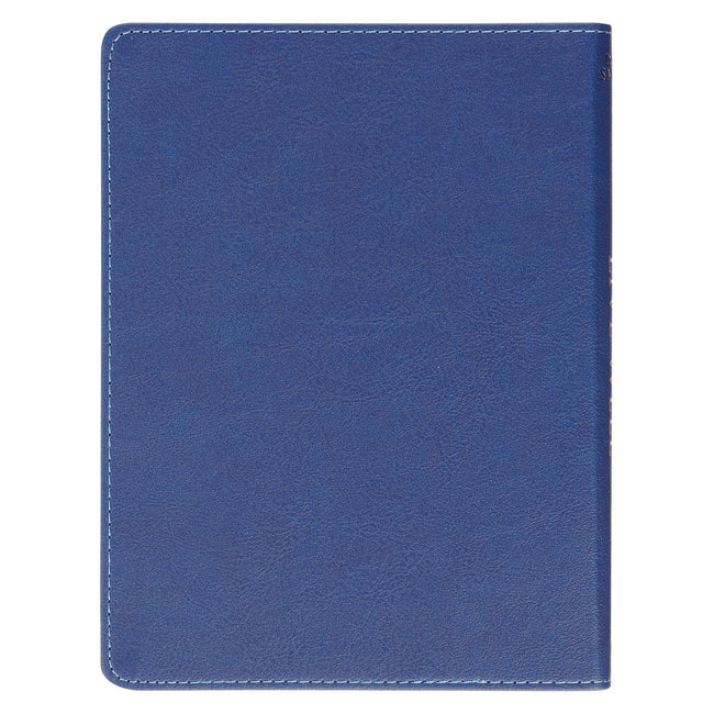 Live Well: God's Plan for Your Wellbeing Blue Faux Leather Daily Devotional
