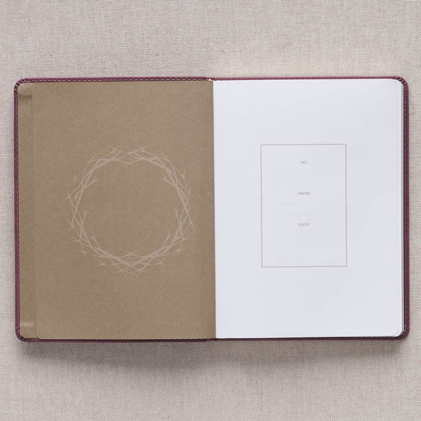 The Miracle of Easter Maroon Faux Leather Devotional