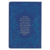 Growing Faith: 90 Devotional Stories for Families Blue Faux Leather Gift Book