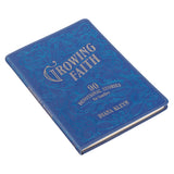 Growing Faith: 90 Devotional Stories for Families Blue Faux Leather Gift Book