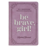 Be Brave, Girl! Purple Faux Leather Devotional