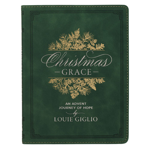 Christmas Grace Green Faux Leather Advent Devotional
