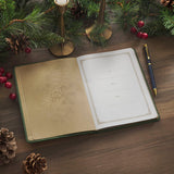 Christmas Grace Green Faux Leather Advent Devotional