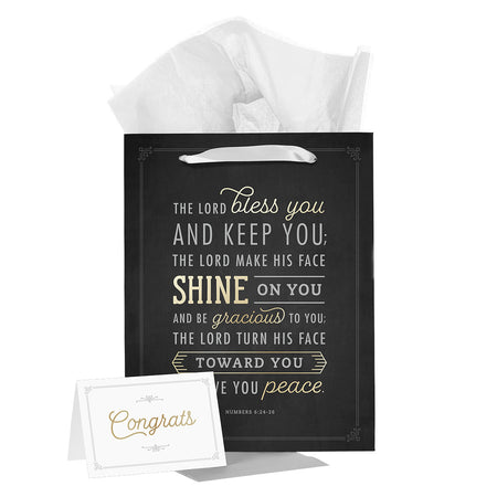 Be Joyful Always Yellow Floral Portrait Gift Bag with Card – 1 Thessalonians 5:16