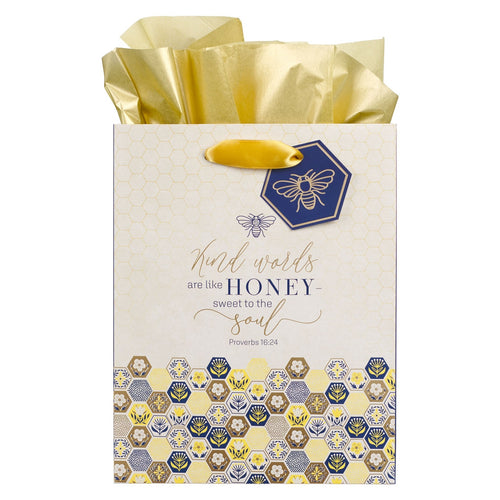 Kind Words are Like Honey Medium Gift Bag - Proverbs 16:24 - KI Gifts Christian Supplies