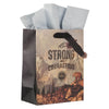 Strong and Courageous Mountain View Medium Gift Bag - Joshua 1:9